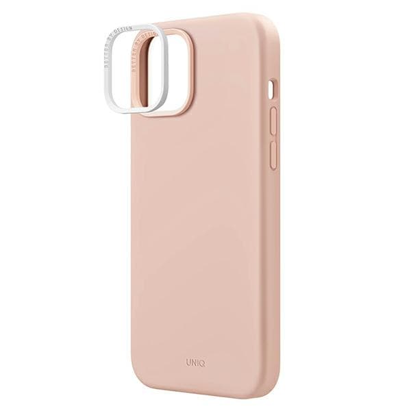 UNIQ Lino-etui til iPhone 14 Plus, lyserød