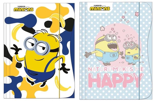 Minion Kids A4 elastisk mappe
