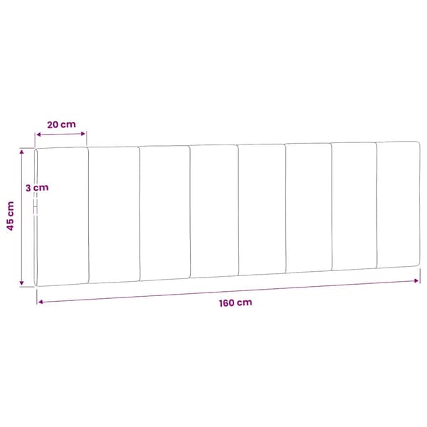 vidaXL Sängynpäädyn tyyny, sininen, 160 cm, sametti