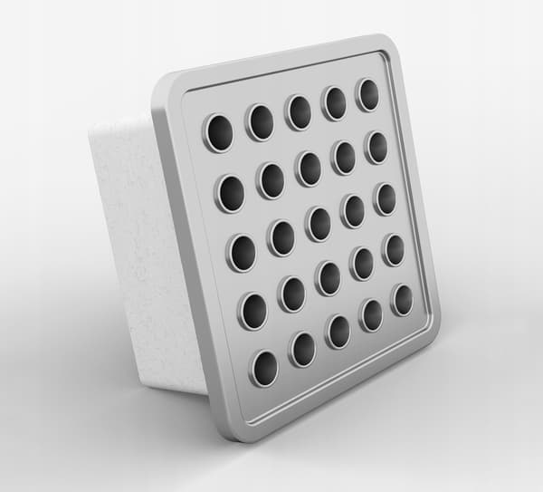 ErgoKratka Lydløs Badeværelsesventilator Satin