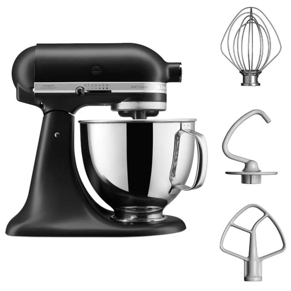 KitchenAid Artisan 5KSM125 4,8 litran yleiskone KitchenAid Väri: Mattamusta