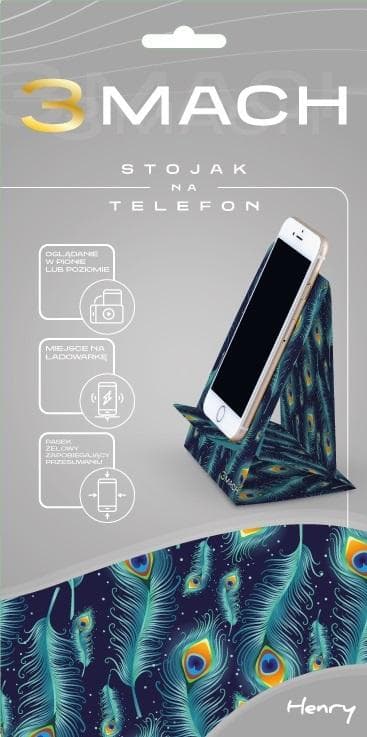 3MACH Telefonstativ - Påfuglefjer