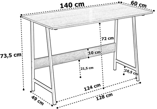GRENEN MODERN OAK loft datorbord