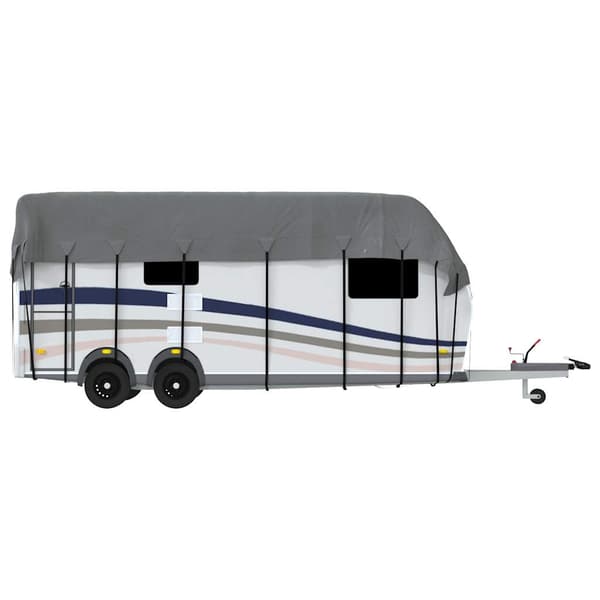 vidaXL tagdækning til campingvogn, grå, 800x300 cm