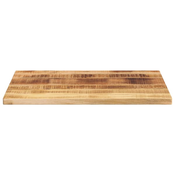 vidaXL bordplade 80x50x2,5 cm rektangulær ru mangotræ