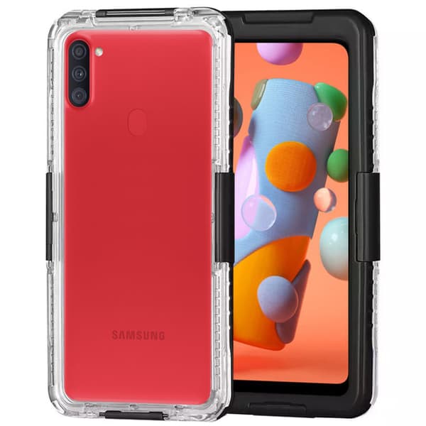 IP68 Vandtæt Etui til Samsung Galaxy A11, Sort