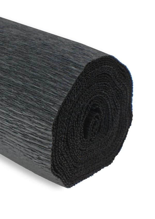 Kräppapper 50x250cm 180g svart