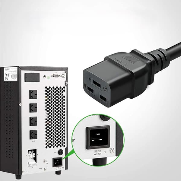CEE 7/7 - IEC C19 -virtakaapeli 3m LogiLink CP153 - VDE, 16A, 3600W