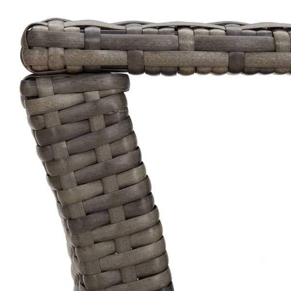 vidaXL Soffbord, grått, 100x50x40 cm, polyrotting