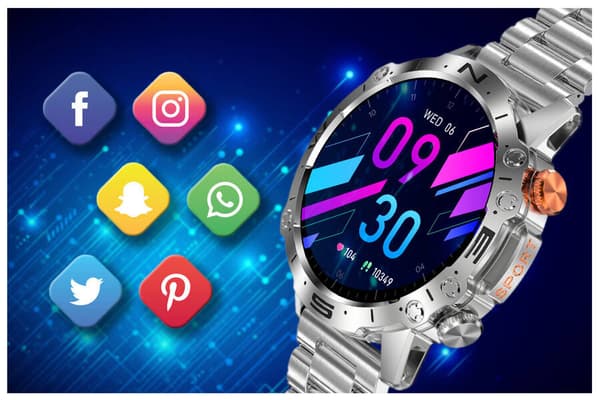 Herr smartwatch GRAVITY GT20-2 - AMOLED, Extra rem (sg024b)