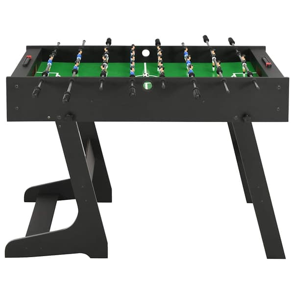 vidaXL foldbart bordfodboldbord 121 x 61 x 80 cm sort