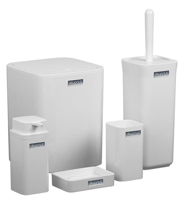 5-delat badrumsset Square vit