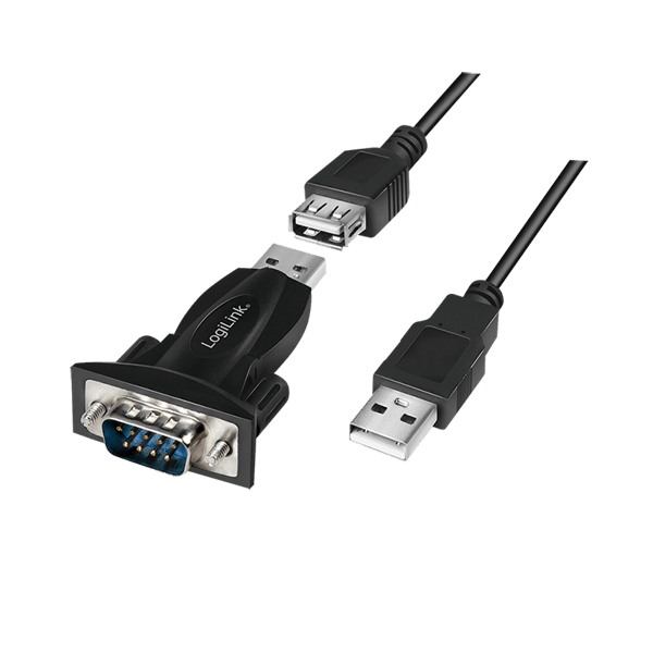 USB til RS232 konverter LogiLink USB 2.0 til seriel DB9 adapter WIN 10/11
