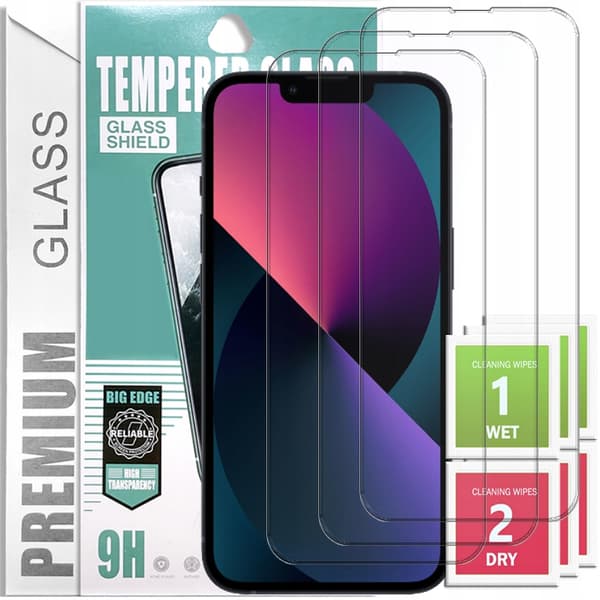 3x PremiumGlass 9H hærdet glas til iPhone 13