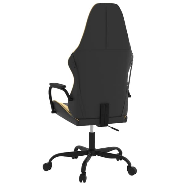 vidaXL gamingstol, sort og guld, kunstlæder