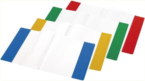 A5 PVC MIX notesbogsomslag (5 stk.)