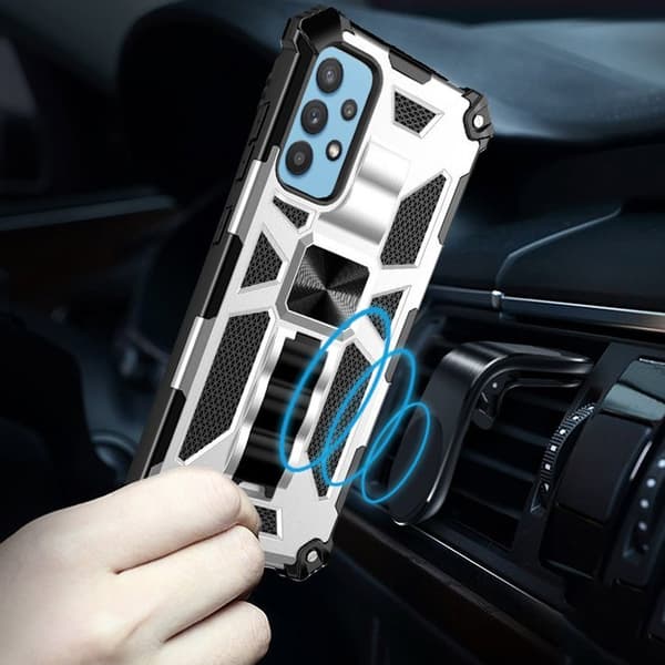 Etui til Samsung Galaxy A32 5G, Armor Kickstand, sølv