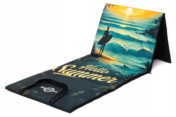 DEN STÖRSTA MATTA strandväskan 200x62 SUNSET dubbelskum