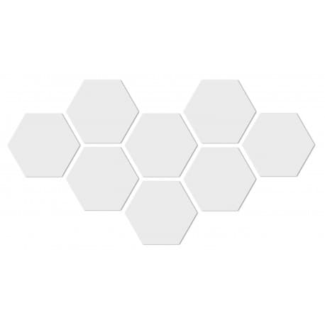Dekorativ akrylspegel Hex - silver