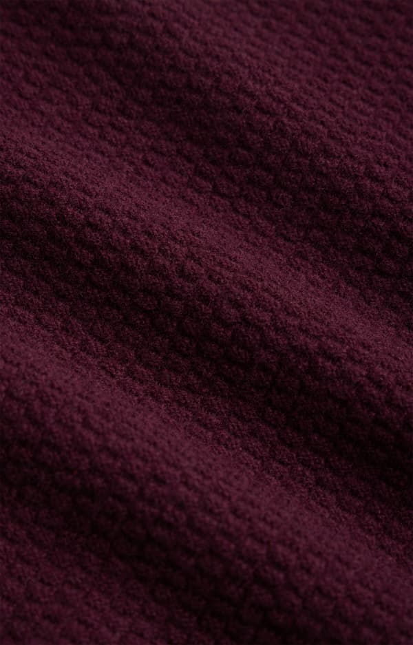 Mikromønstret sweater med rund hals S