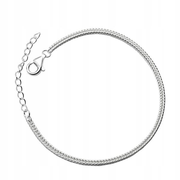 925 silver modulärt berlockarmband för kvinnor, justerbart