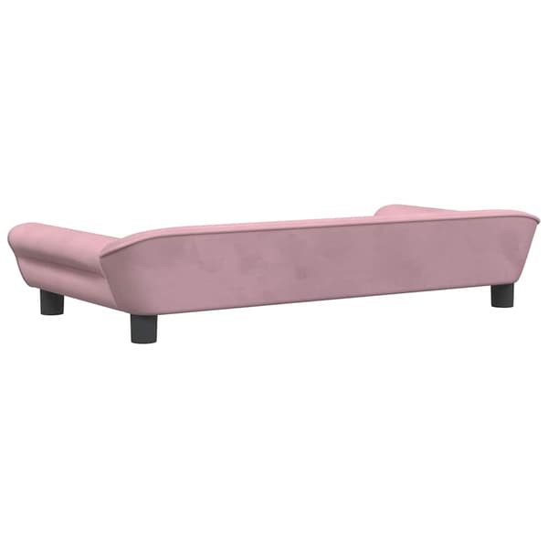 vidaXL Barnsoffa, rosa, 100x50x26 cm, sammet
