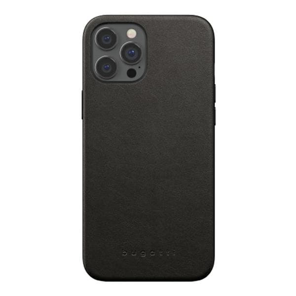 Bugatti Porto Fuldt Wrap-cover til iPhone 12 Pro Max, Sort