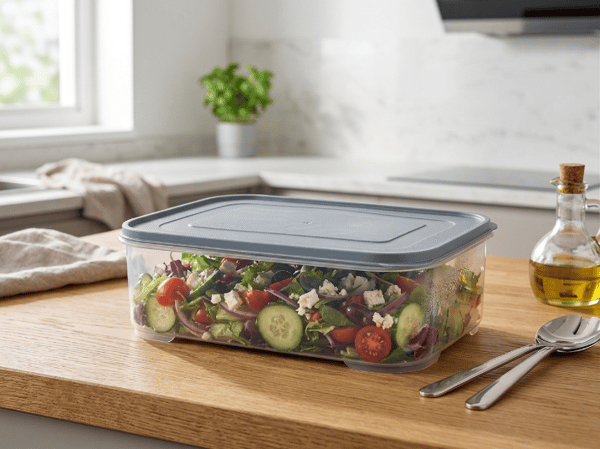 REKTANGULÆR PLASTIK MADBEHOLDER GRANO 2,1L