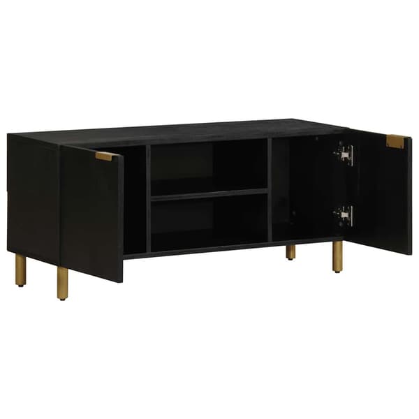 vidaXL TV-bord, sort, 105x33x46 cm