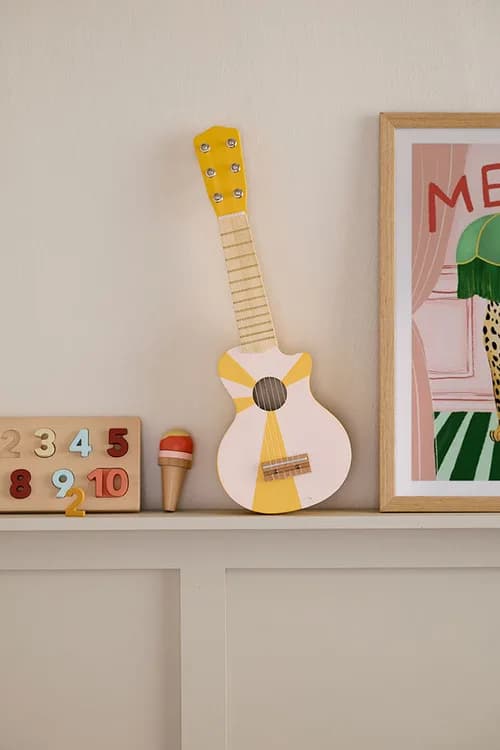 Kid's Concept - Gitarr gul vit
