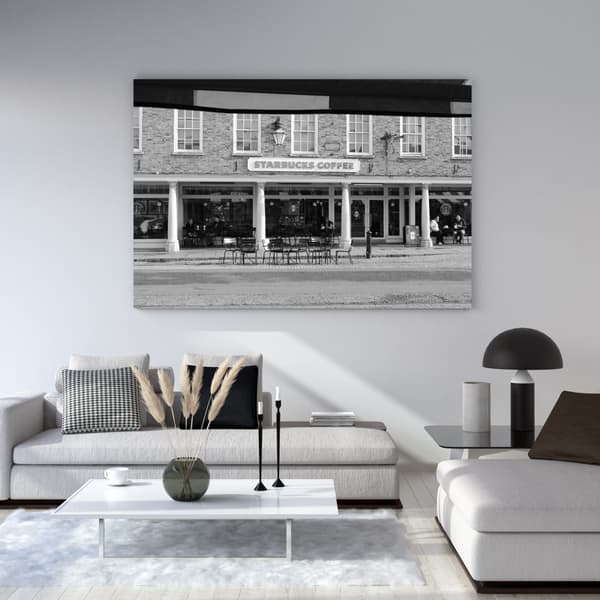 Starbucks Arkitektur Lærredstryk 100x80 cm