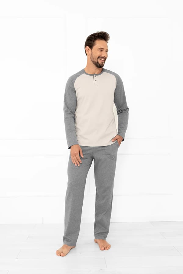Aleksander herrpyjamas, långärmad, långbyxor XXL
