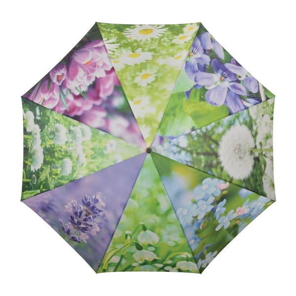 Blommigt paraply 123,5 cm
