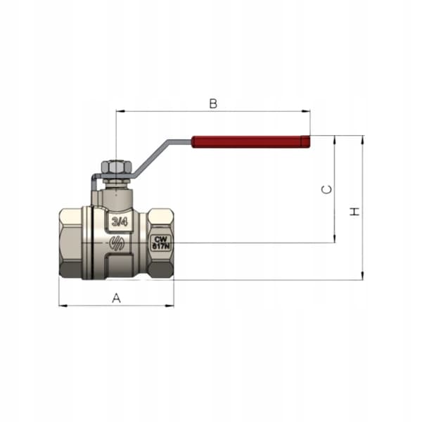 Arco 1/2'' kulventil 750103
