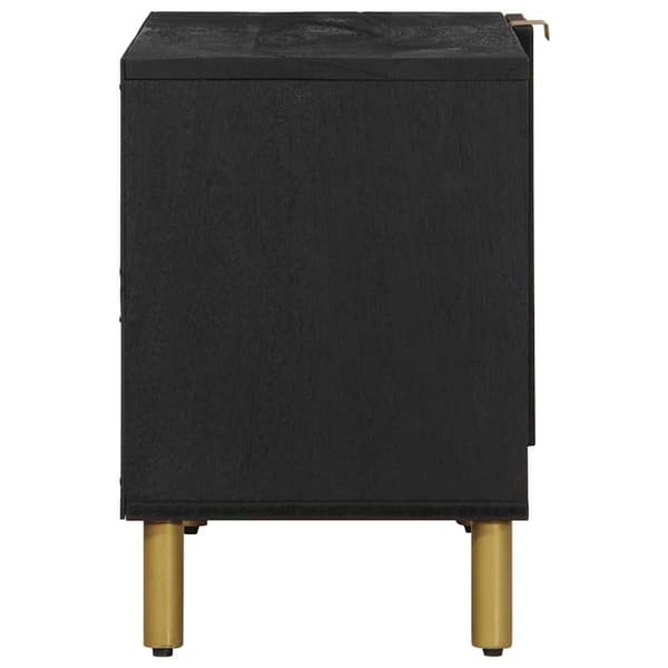 vidaXL TV-bord, sort, 80x33x46 cm
