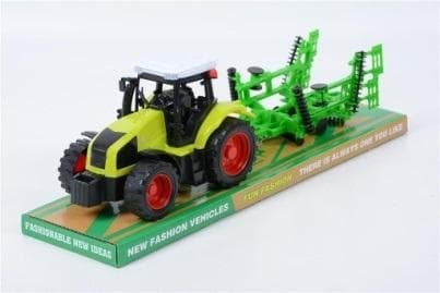 Traktor med landbrugsmaskiner