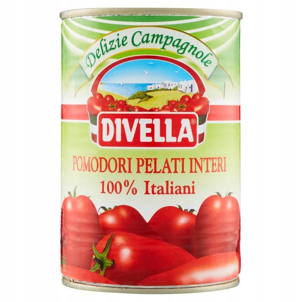 Divella flåede tomater 400g