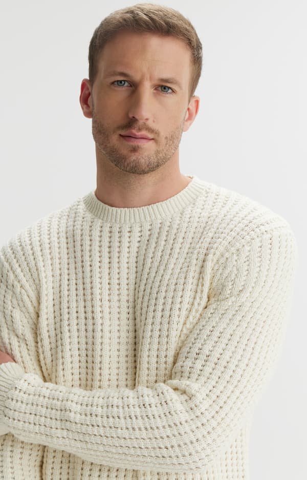 XXL Struktureret Vævet Sweater