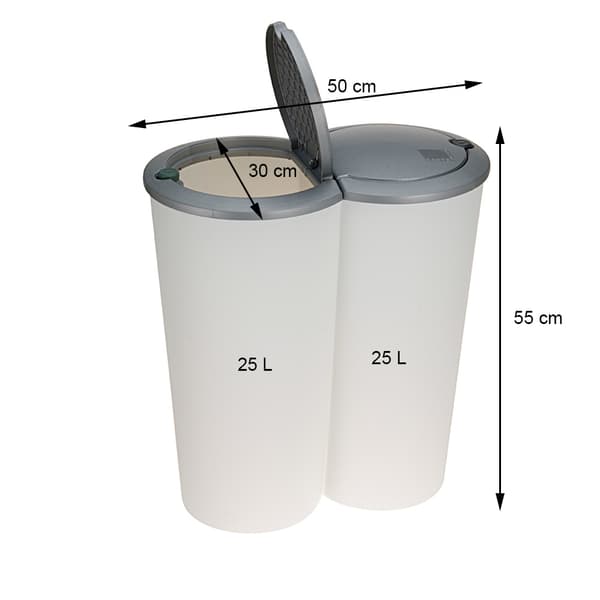 Tuplajäteastia 50 L