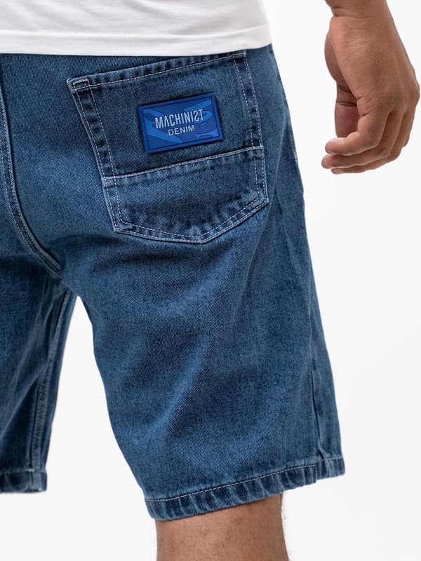 MyStars Blå Basic Herr Blå Jeansshorts 29
