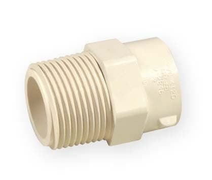 PVC-C 2" han/hun gevindnippel