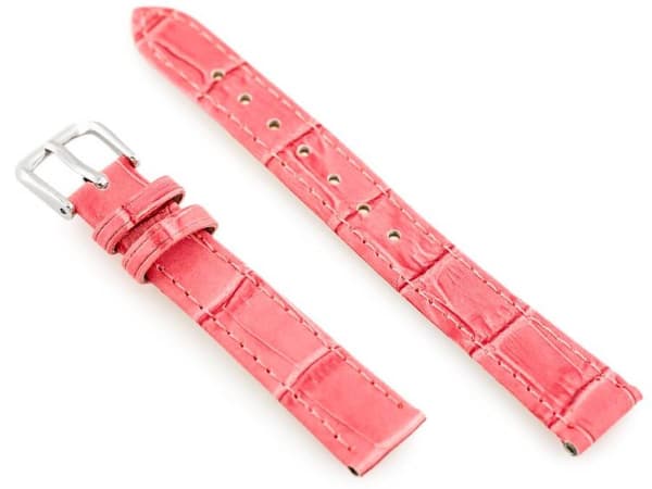 Läderrem till klocka W41 - rosa - 16mm