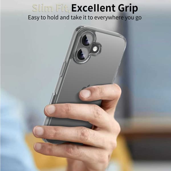 iPhone 17 FlexAir Hybrid-skal – transparent