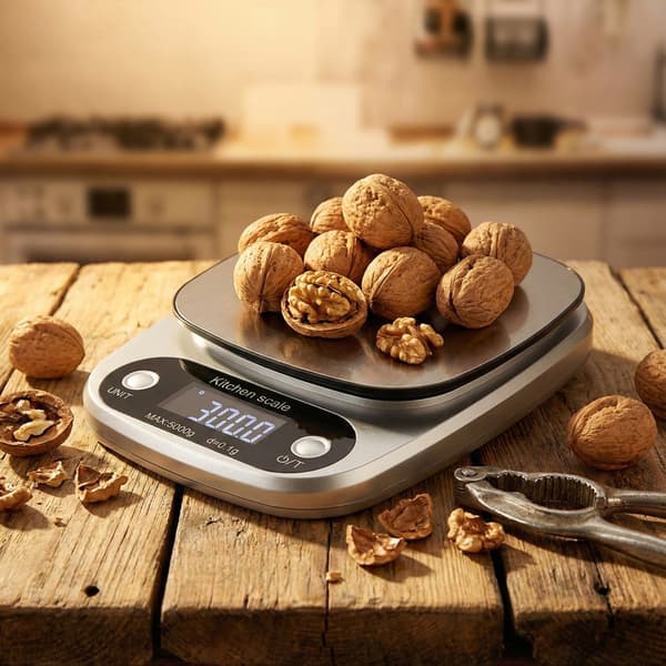 Elektronisk precisionsköksvåg 5000g 0,1g LCD-display batterier