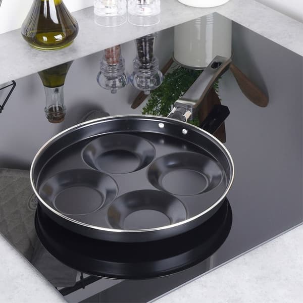 Non-stick äggpanna, 4 hål, 25 cm