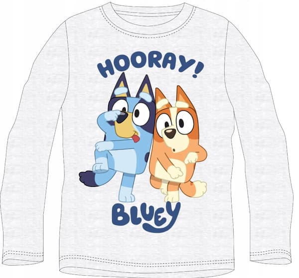 BLUEY DOG drengebluse, langærmet, bomuld, grå 92 D016X