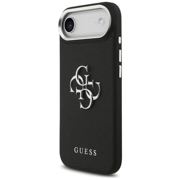 Guess Grained Big 4G Classic Logo cover til iPhone Air, sort