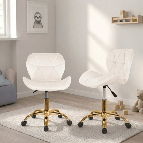 Luca kontorstol beige guldben