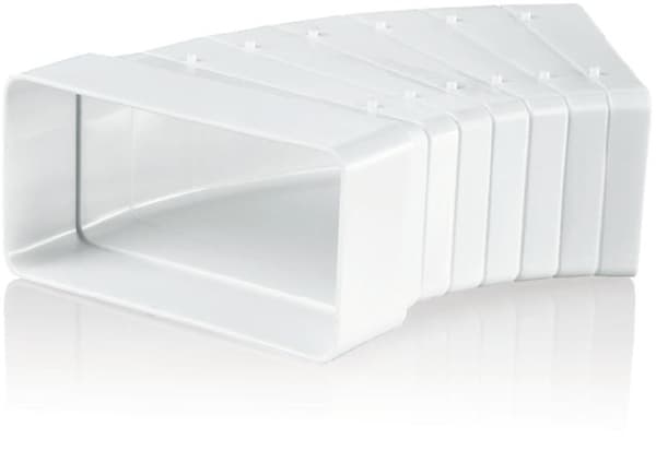Ventilationsrör horisontell polygonböj 110-55-UNI