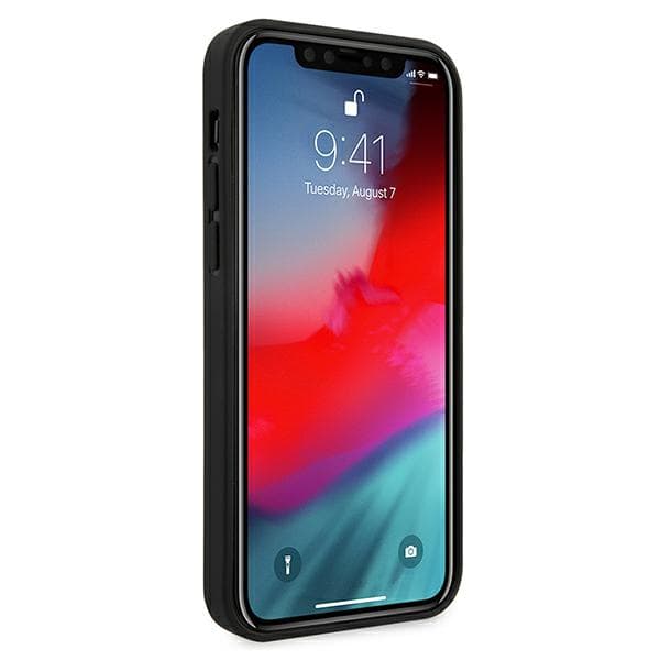 Ferrari Off Track Quiltet Etui til iPhone 12 Pro Max, Sort